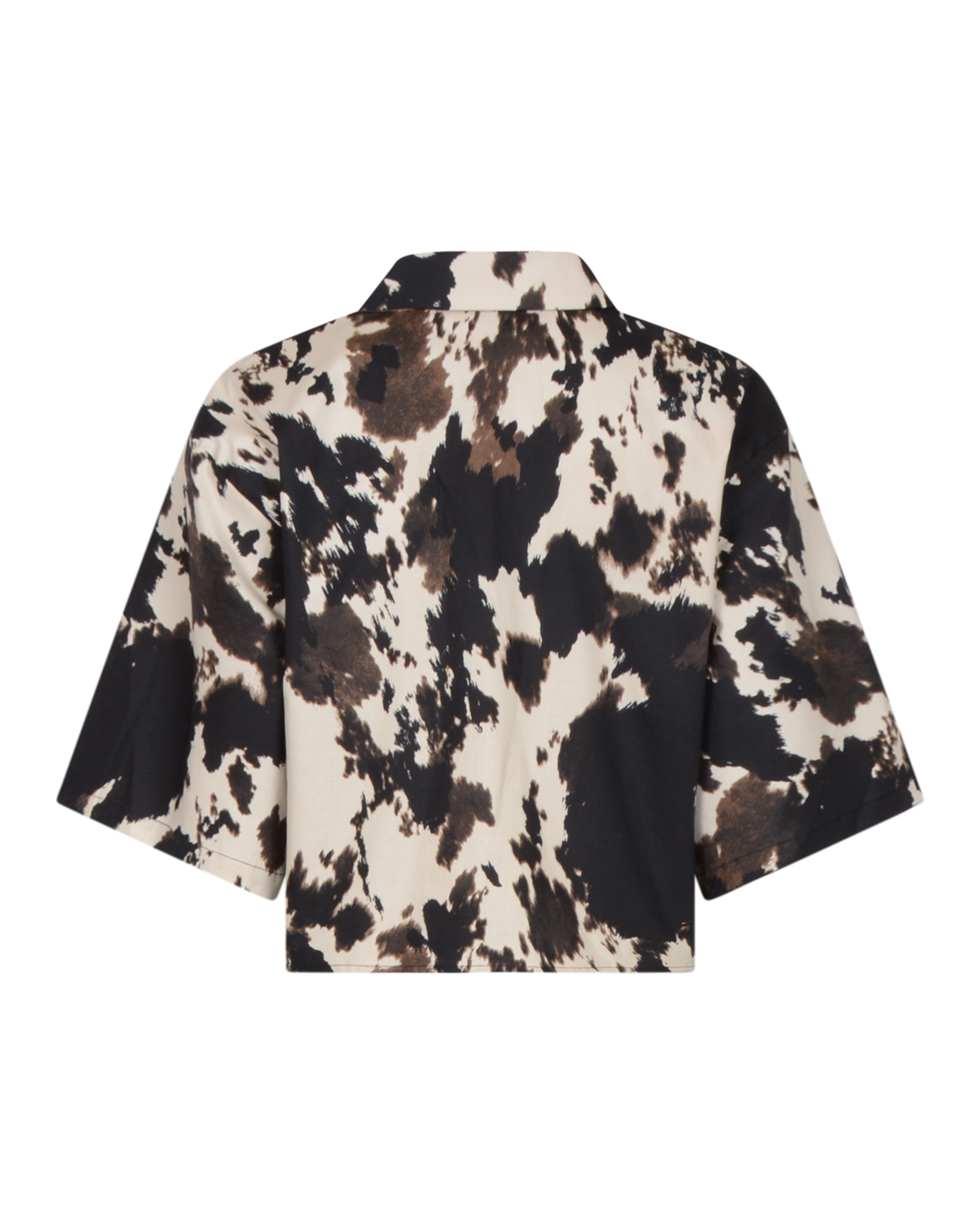 Skjortblus Babeth mönstrad svart/beige - 2