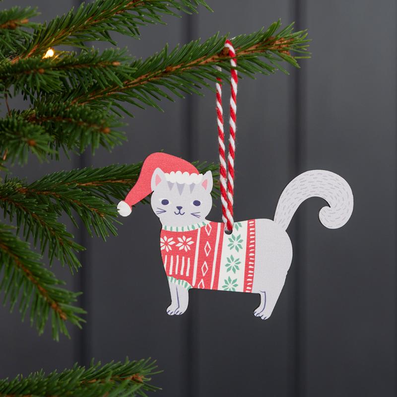 Trähänge Julkatt - 3