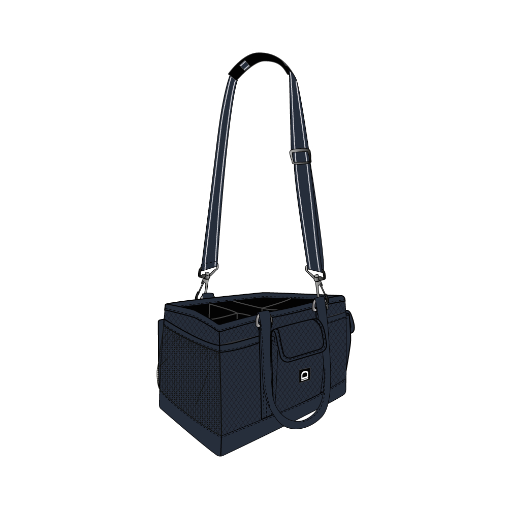 Equipage Squared Diamond grooming bag