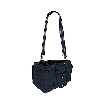 Equipage Squared Diamond grooming bag