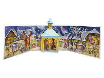 Advent Calendar 3D Chirch 1956
