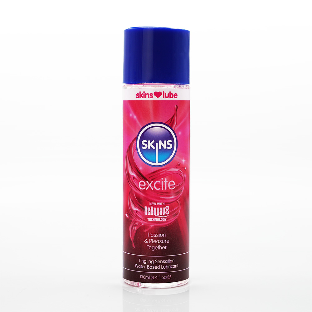 Skins Excite Tingling Water Based Lubricant, 130 ml - 2