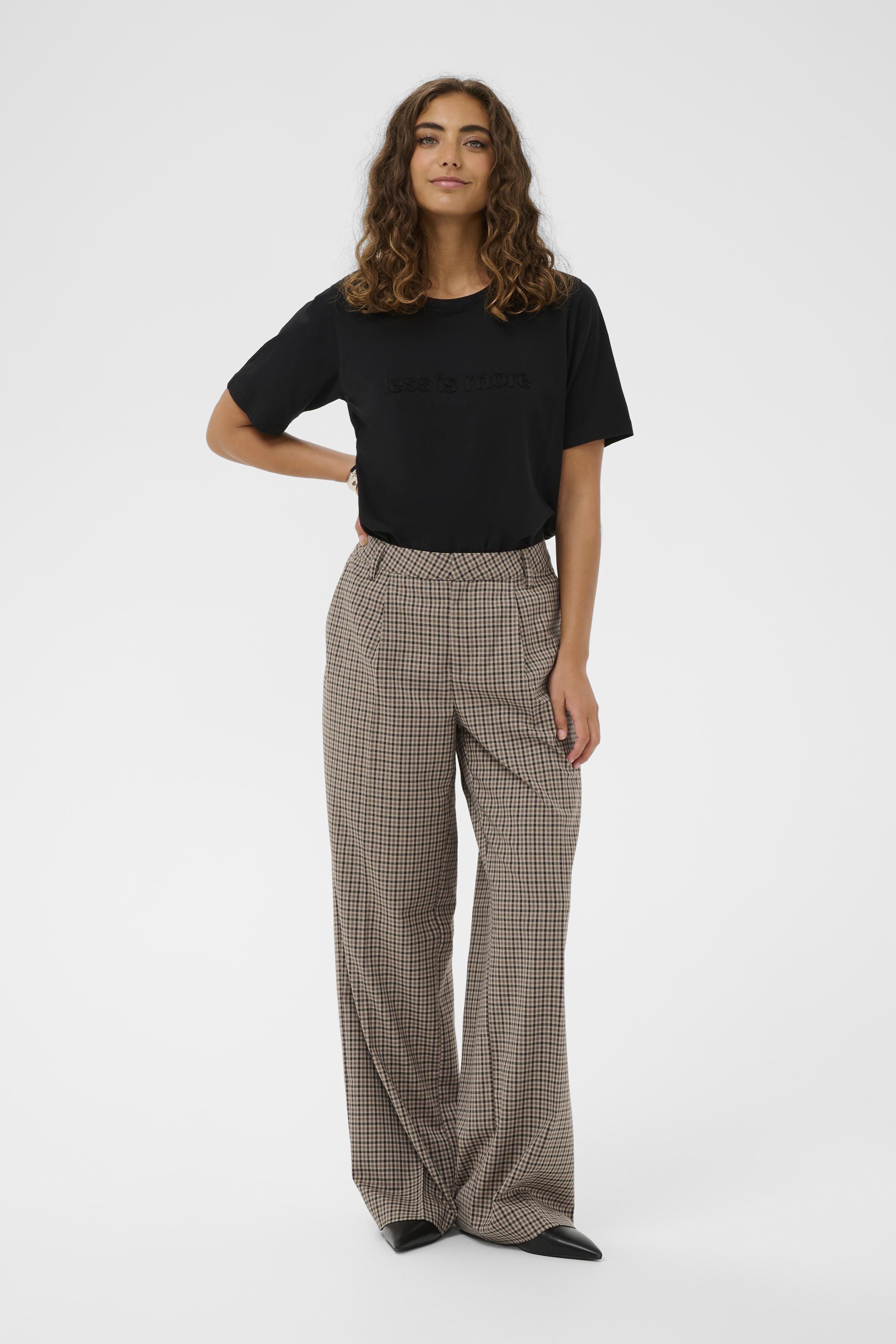 CUchecka Trousers Brown Check Rutig kostymbyxa - 4