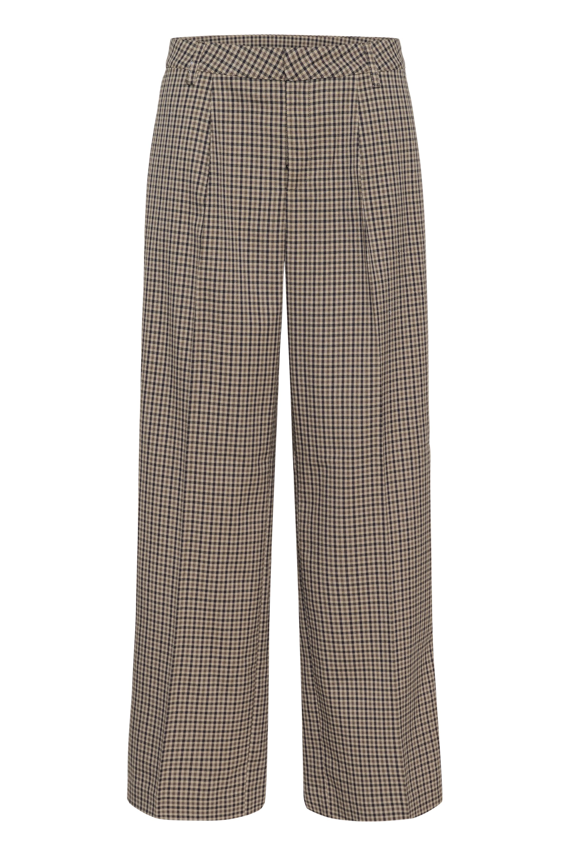 CUchecka Trousers Brown Check Rutig kostymbyxa - 5