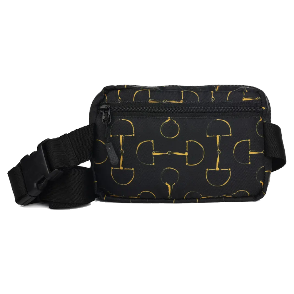Waist Bag AWST Intl Vintage Snaffle Bits Black - 2