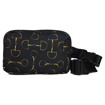 Waist Bag AWST Intl Vintage Snaffle Bits Black