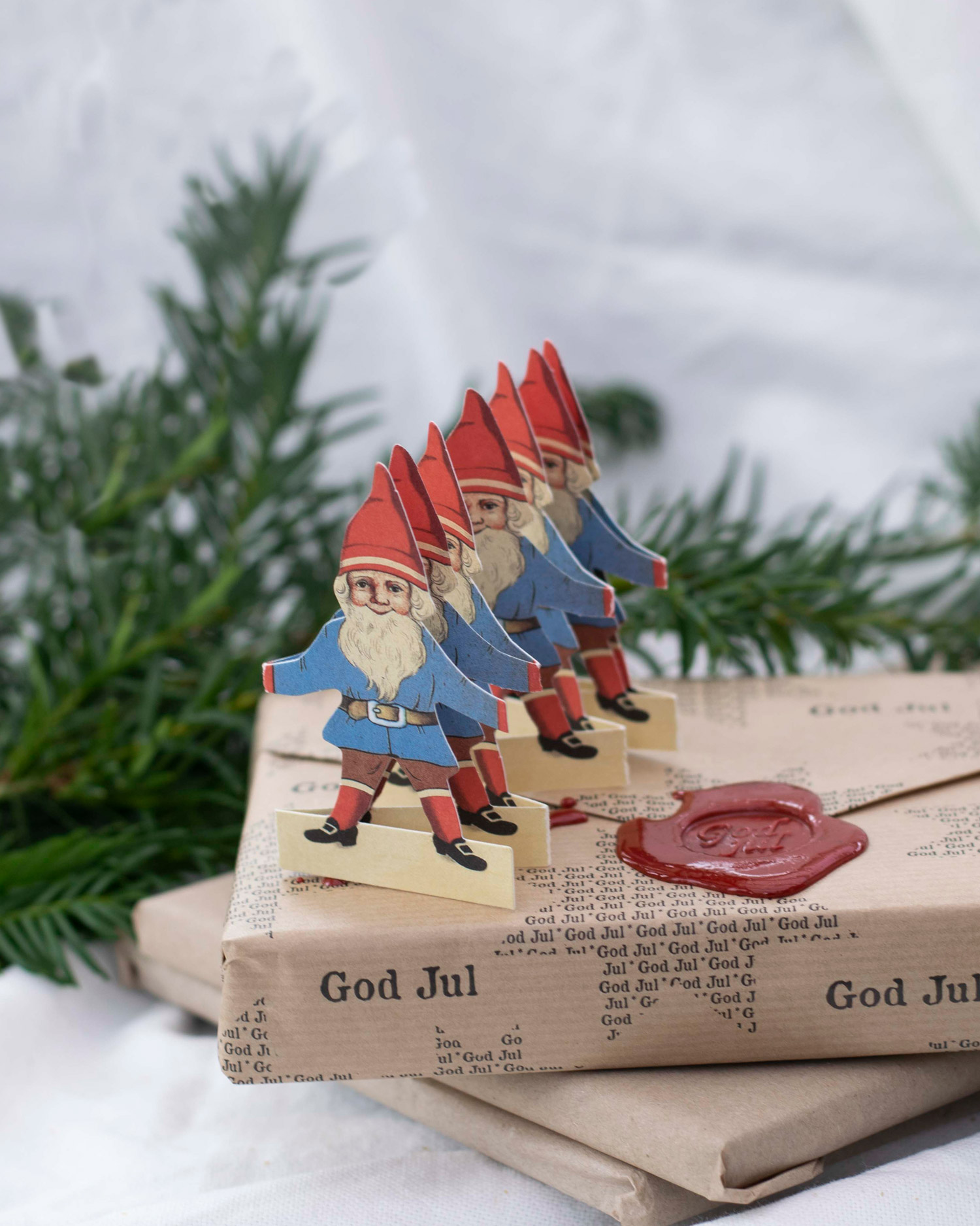Pappersrader Norgetomte, mini - 3