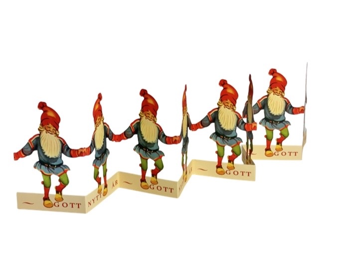 Pappersrader Tomte God Jul - 2