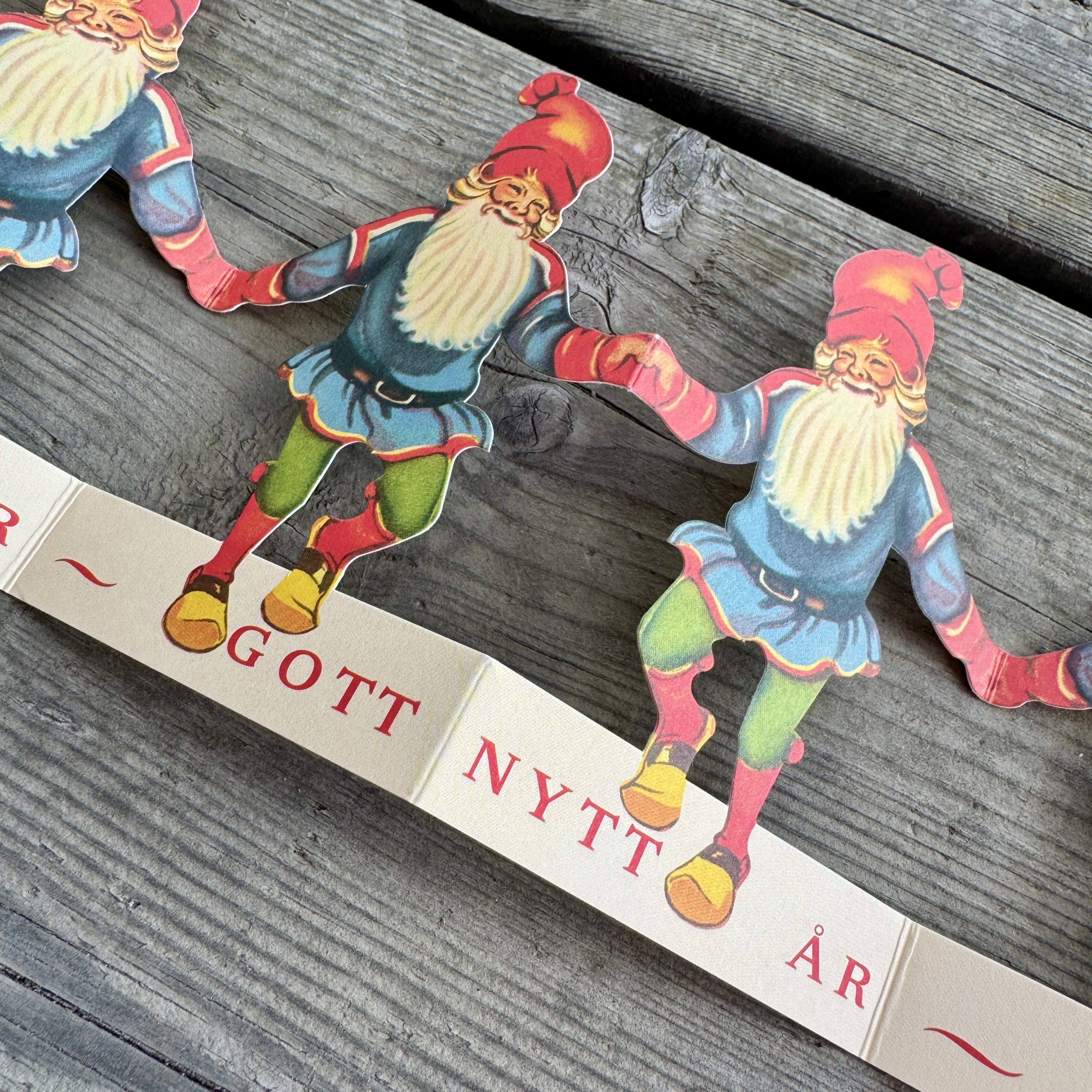 Pappersrader Tomte God Jul - 6