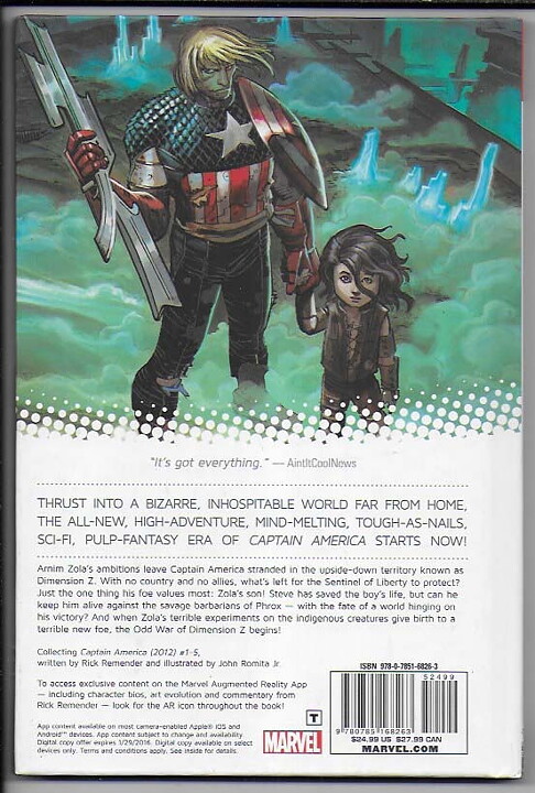 Captain America: Volume 1 - Castaway in Dimension Z Book 1 HC NM Remender Romita Jr