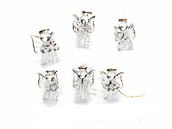 Glasängel Guld 6-pack