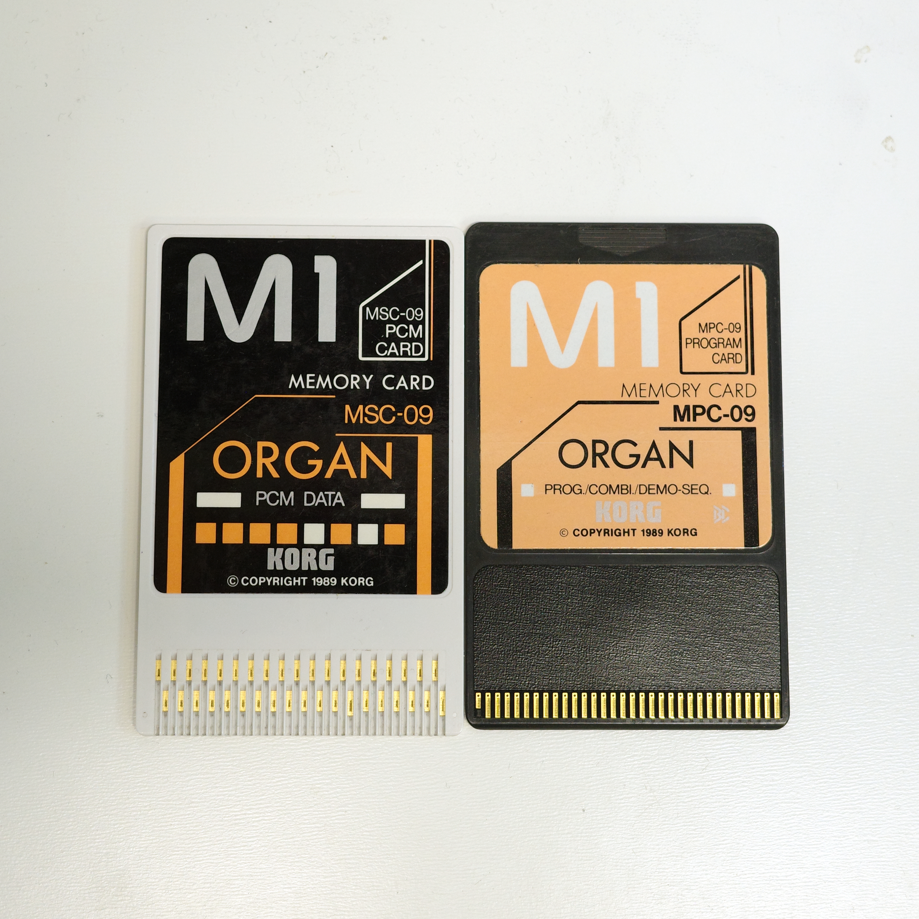 Korg M1 Memory Card MPC-09 Organ + MSC-09 PCM Card Organ