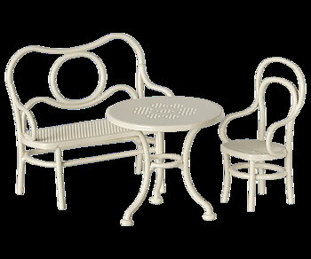 Maileg - Café set, Mouse, Small - Off white