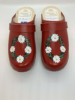 Moheda Trätoffel LINA  Red