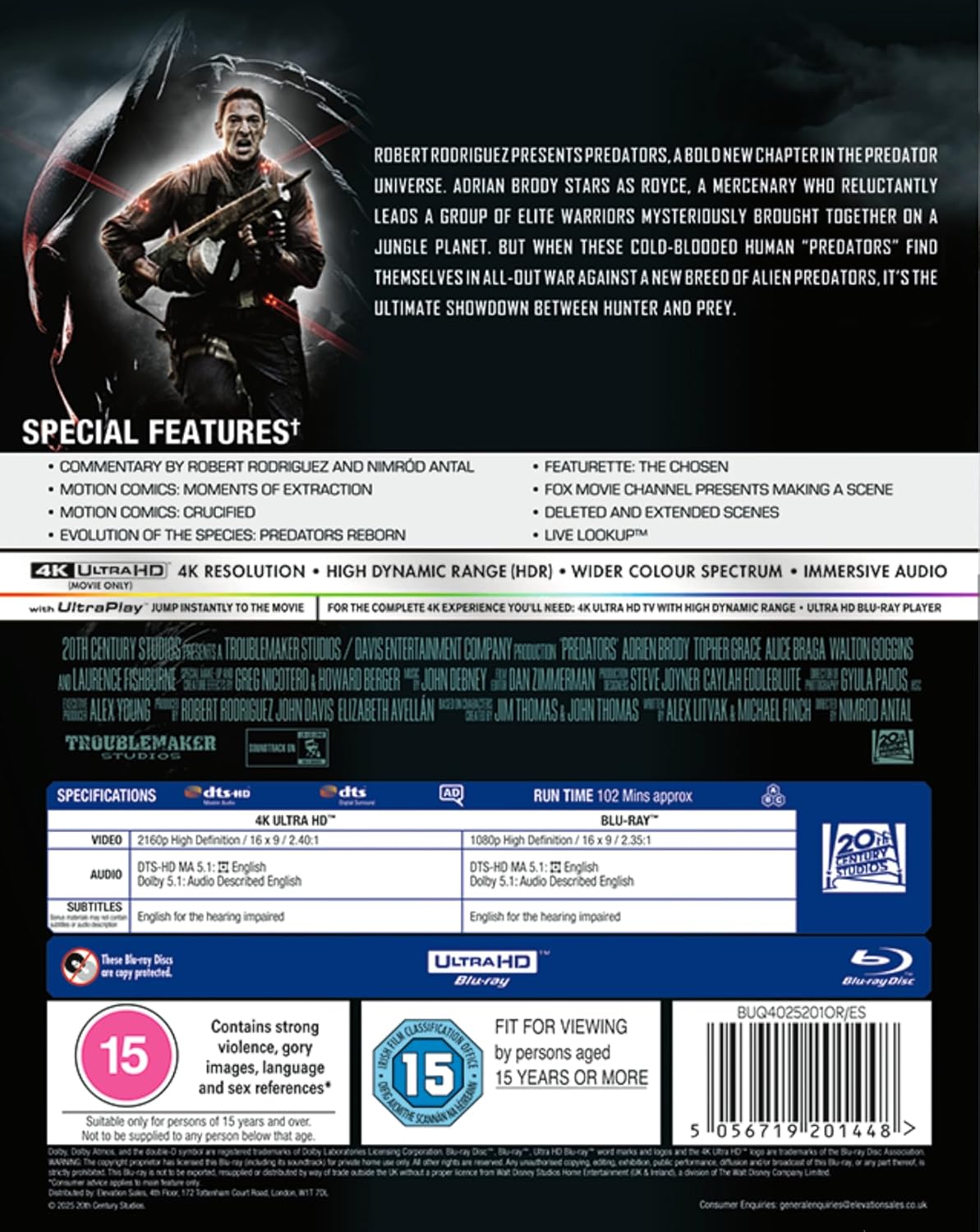 Predators (2010) (4K Ultra HD + Blu-ray) - 2