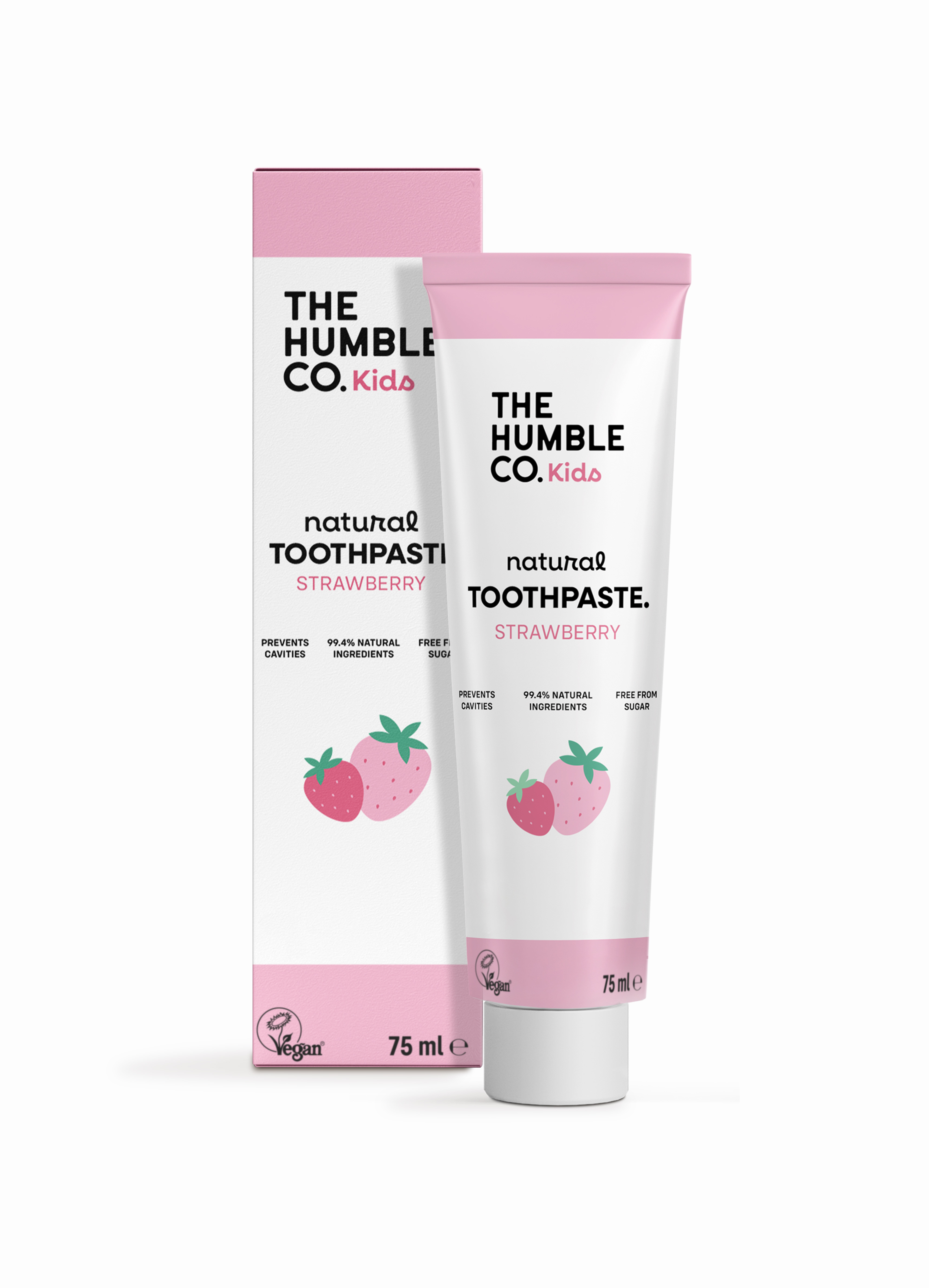 Tandkräm  Kids Strawberry 75ml x12 Cosmos Natural