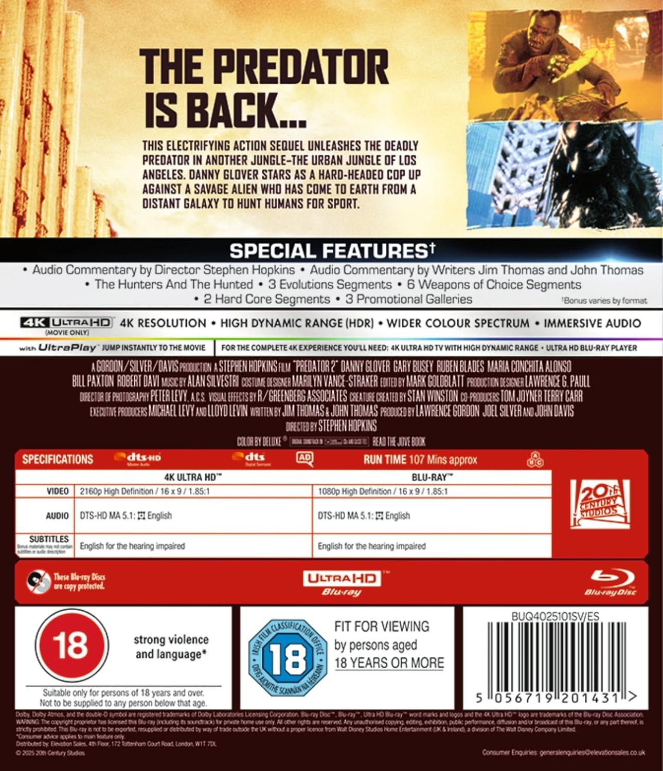 Predator 2 (4K Ultra HD + Blu-ray) - 2