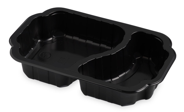 Takeaway 2-fack - svart 400/700ml