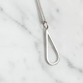 Silverhalsband H2O polerat