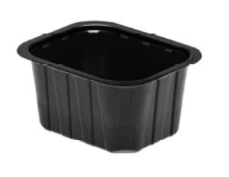 Deliform 1-fack - svart 650 ml