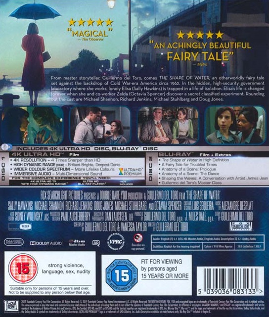 The Shape of Water (ej svensk text) (4K Ultra HD + Blu-ray) - 2