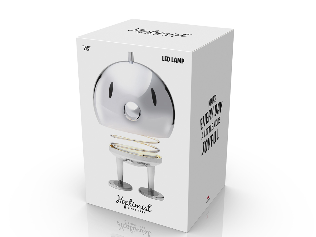 Hoptimist LED lampa Hoptimist 15 x 15 x 23 cm XL Chrome - 2