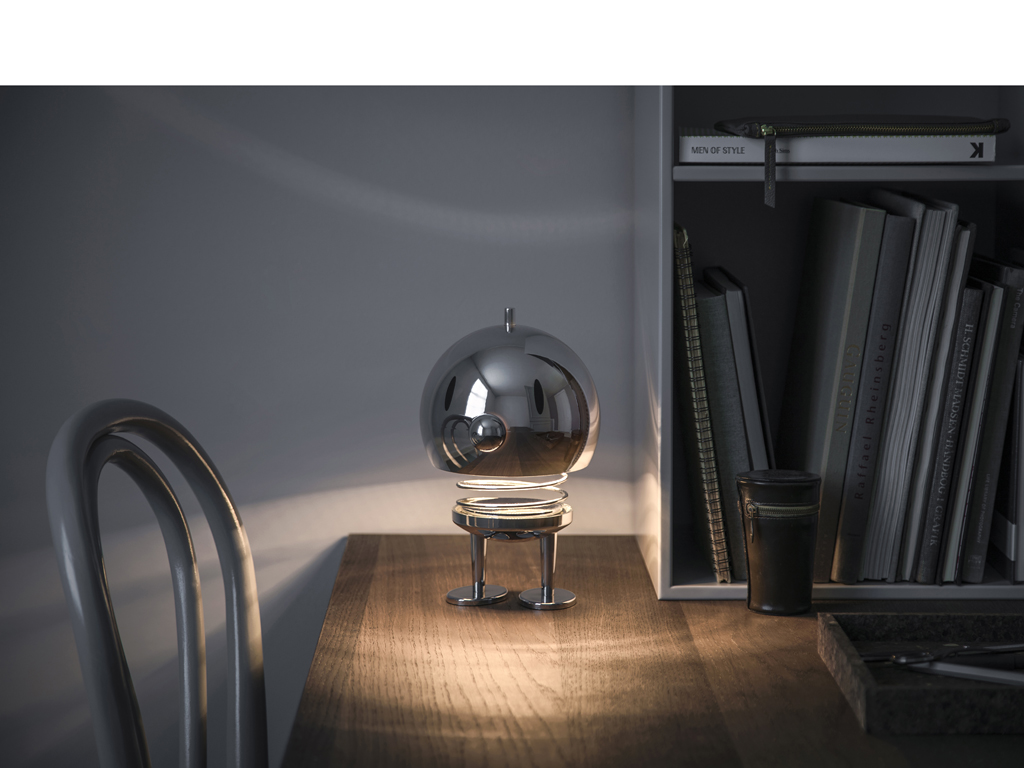 Hoptimist LED lampa Hoptimist 15 x 15 x 23 cm XL Chrome - 3