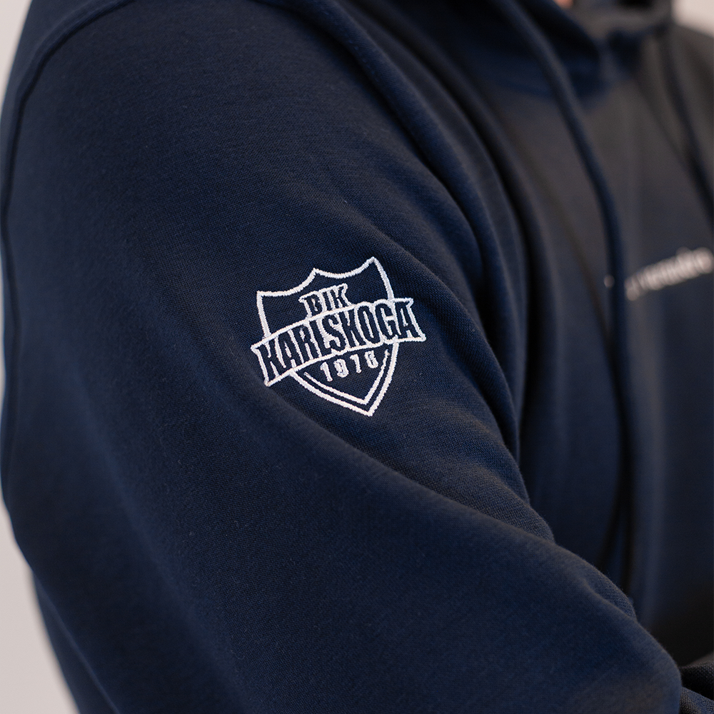 Hoodie Marinblå "Vi har bara varandra" - 2