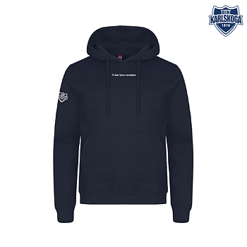 Hoodie Marinblå "Vi har bara varandra"