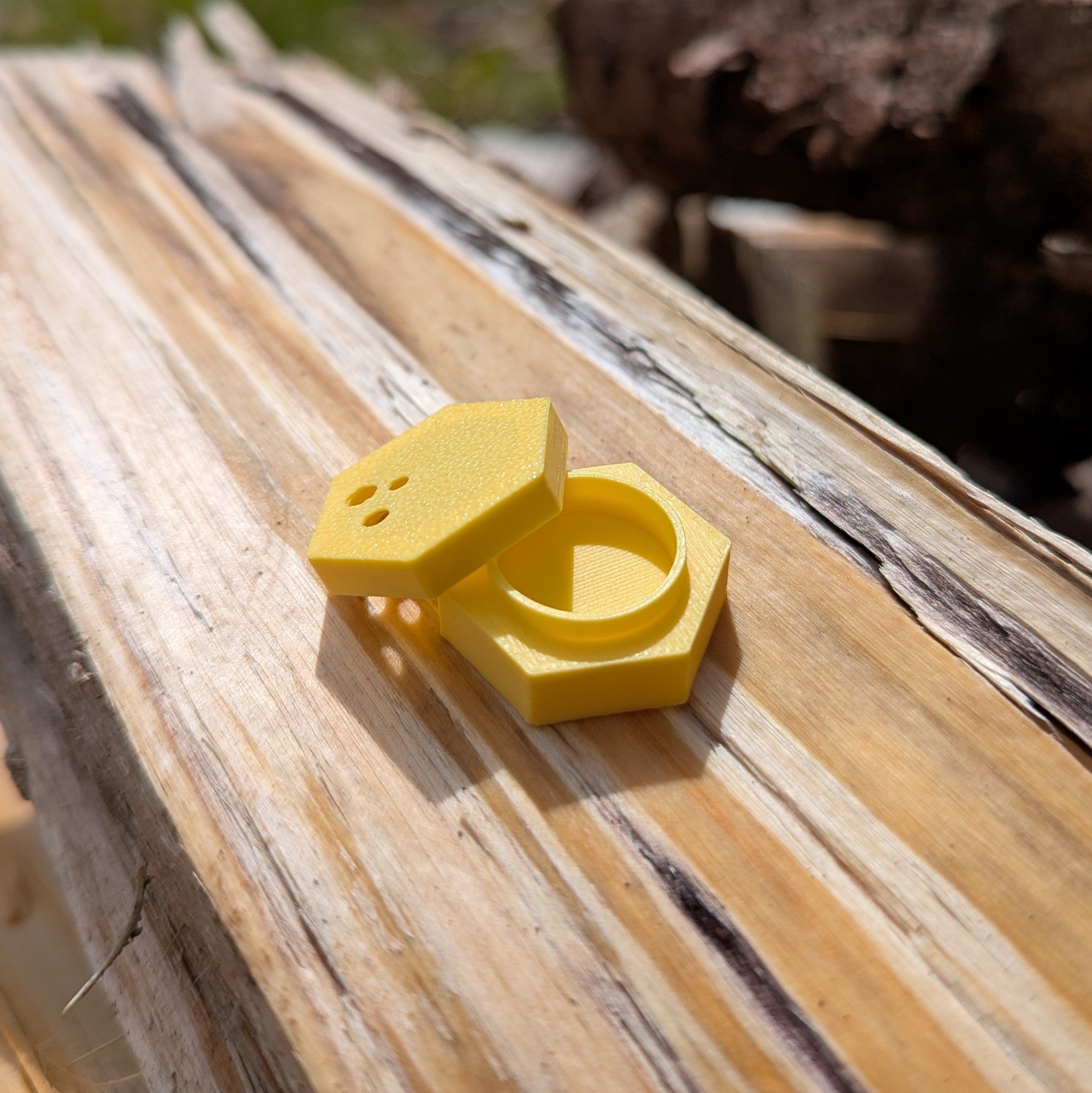 Nosverket NW Behållare Hexagon m magnet gul - 2