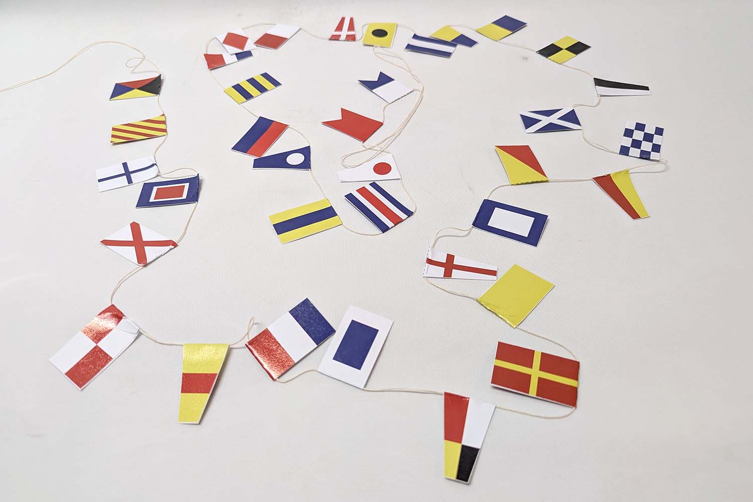Nautical Code flags stickers 28x43 mm - 4