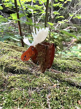 Hårklämma ÄLG i cellulosaacetat 10,5 cm