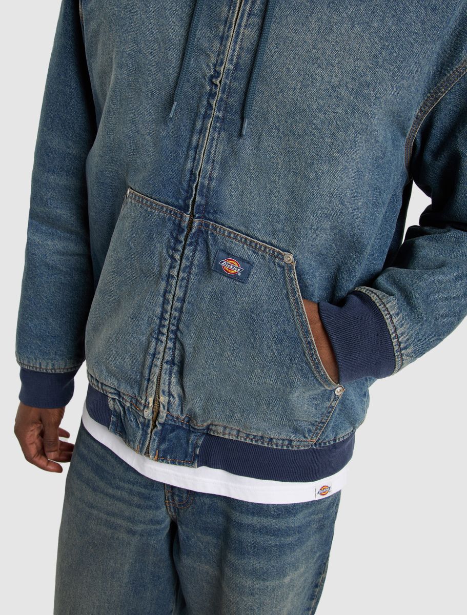 Dickies Hilham Hooded Jeansjacka Khaki - 5