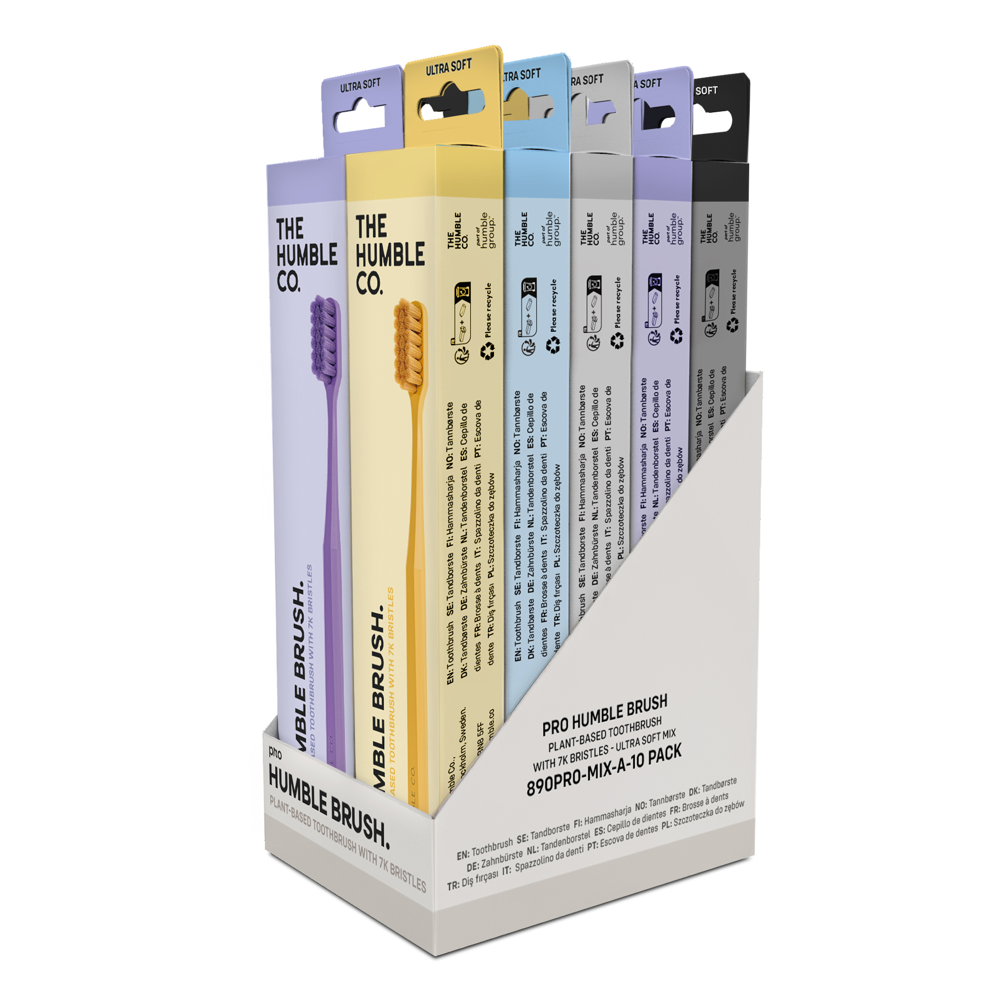 Tandborste Plantbased 7k bristles mjuk x10