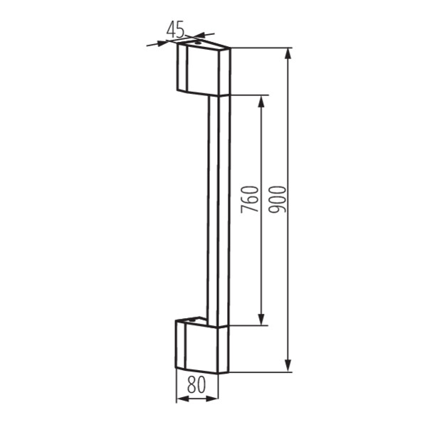 KANLUX Väggarmatur Yalte 230V 8W 3000K/4000K IP54 900mm - 4