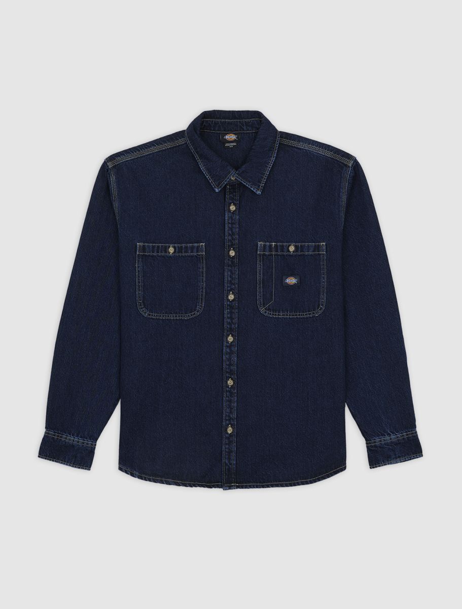 Dickies Mechanic Jeansskjorta Dark Indigo - 6