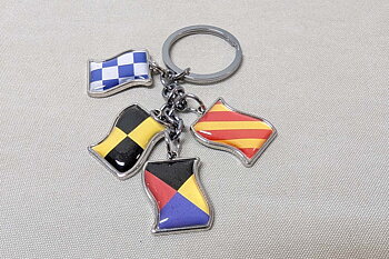 Keychain Nautical Code Flags 10 cm
