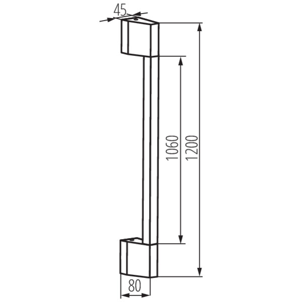KANLUX Väggarmatur Yalte 230V 11W 3000K/4000K IP54 1200mm - 4