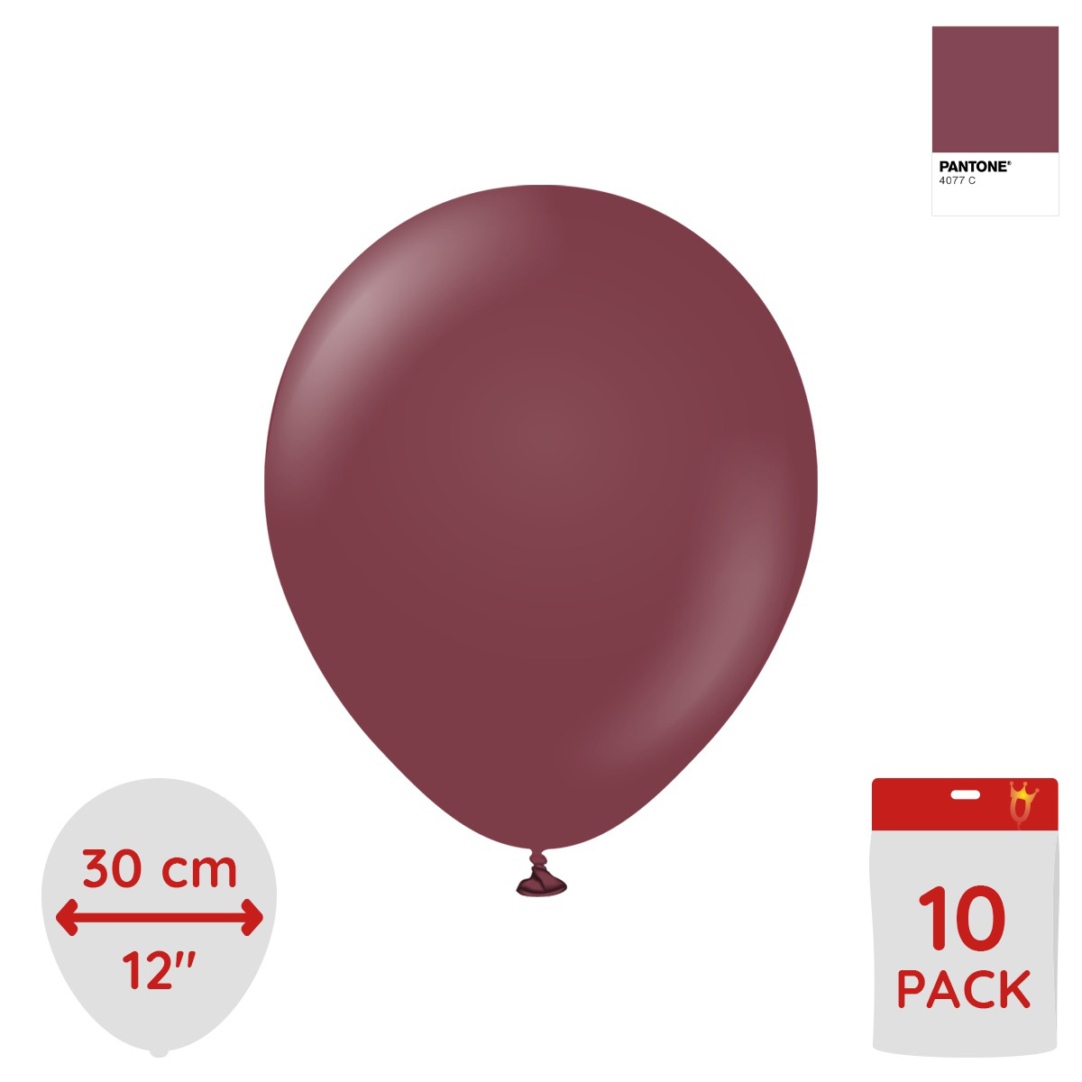 Burgundy - Latexballong