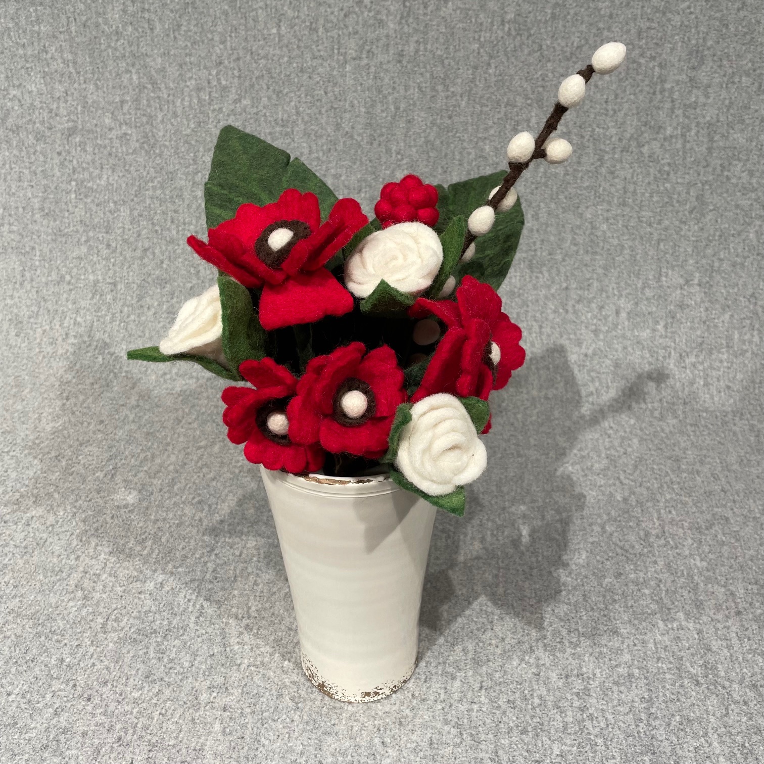 Großer Blumenstrauß - Roter Mohn