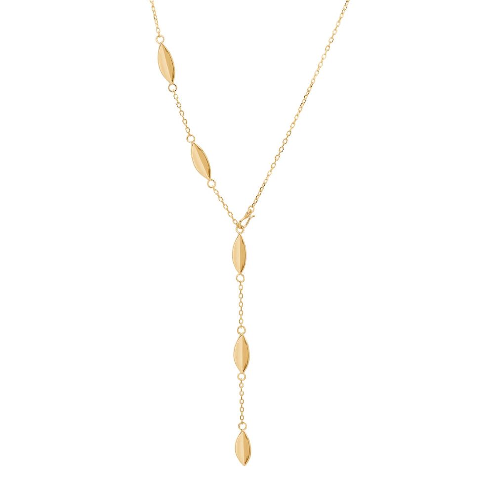 Nordahl Leaves halsband guld