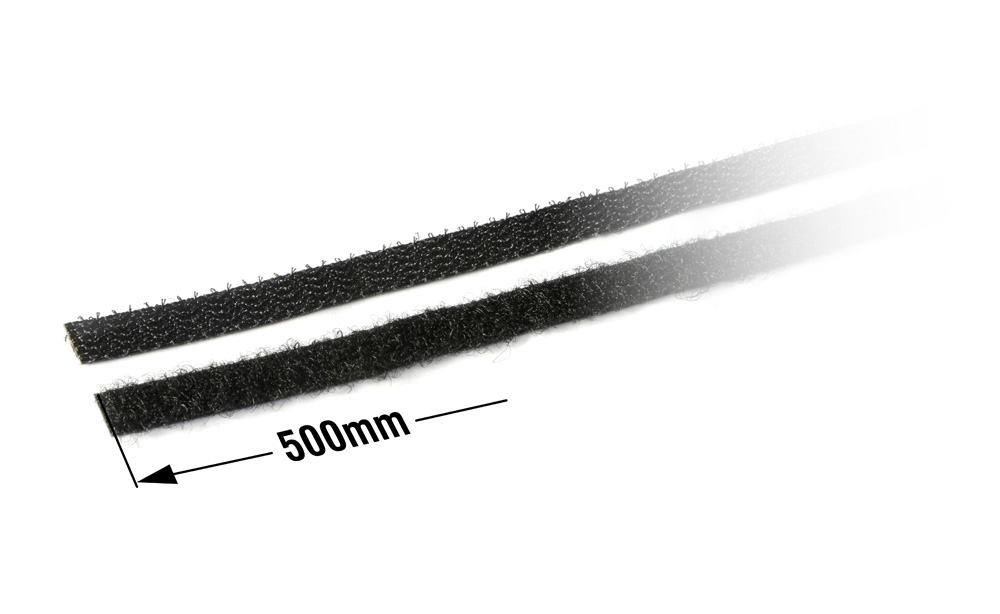 Hudy 107872 Velcro Tape With Double Sided Tape 8x500mm