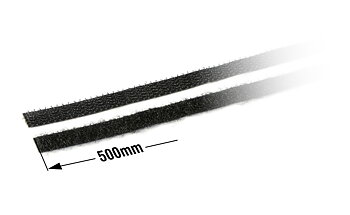 Hudy 107872 Velcro Tape With Double Sided Tape 8x500mm