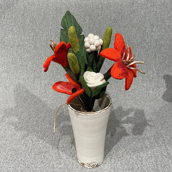 Blomsterbukett - Orange Lilja