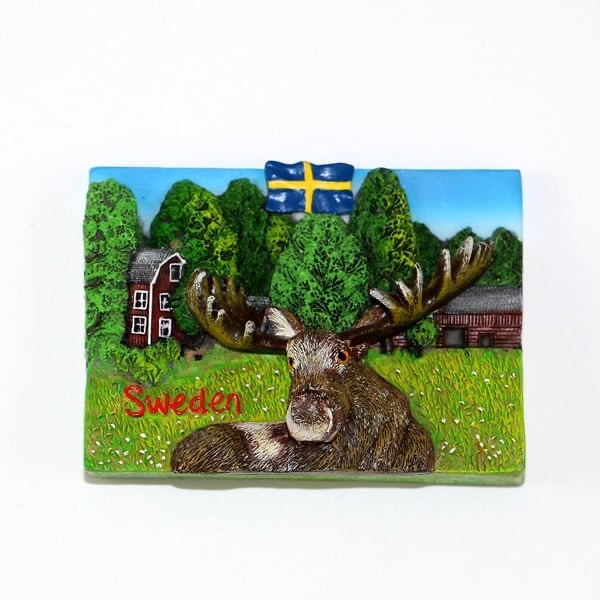 Magnet Poly Elch in Landschaft