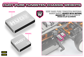 Hudy 293081 Pure Tungsten Weight 5g