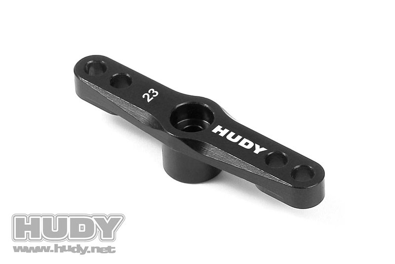 Hudy 293504 Alu Throttle Servo Horn - Ko Propo, Jr, Sanwa, Airtronics - 23T