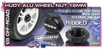 Hudy 293560 Alu Wheel Nut With Cover - Ribbed (2)