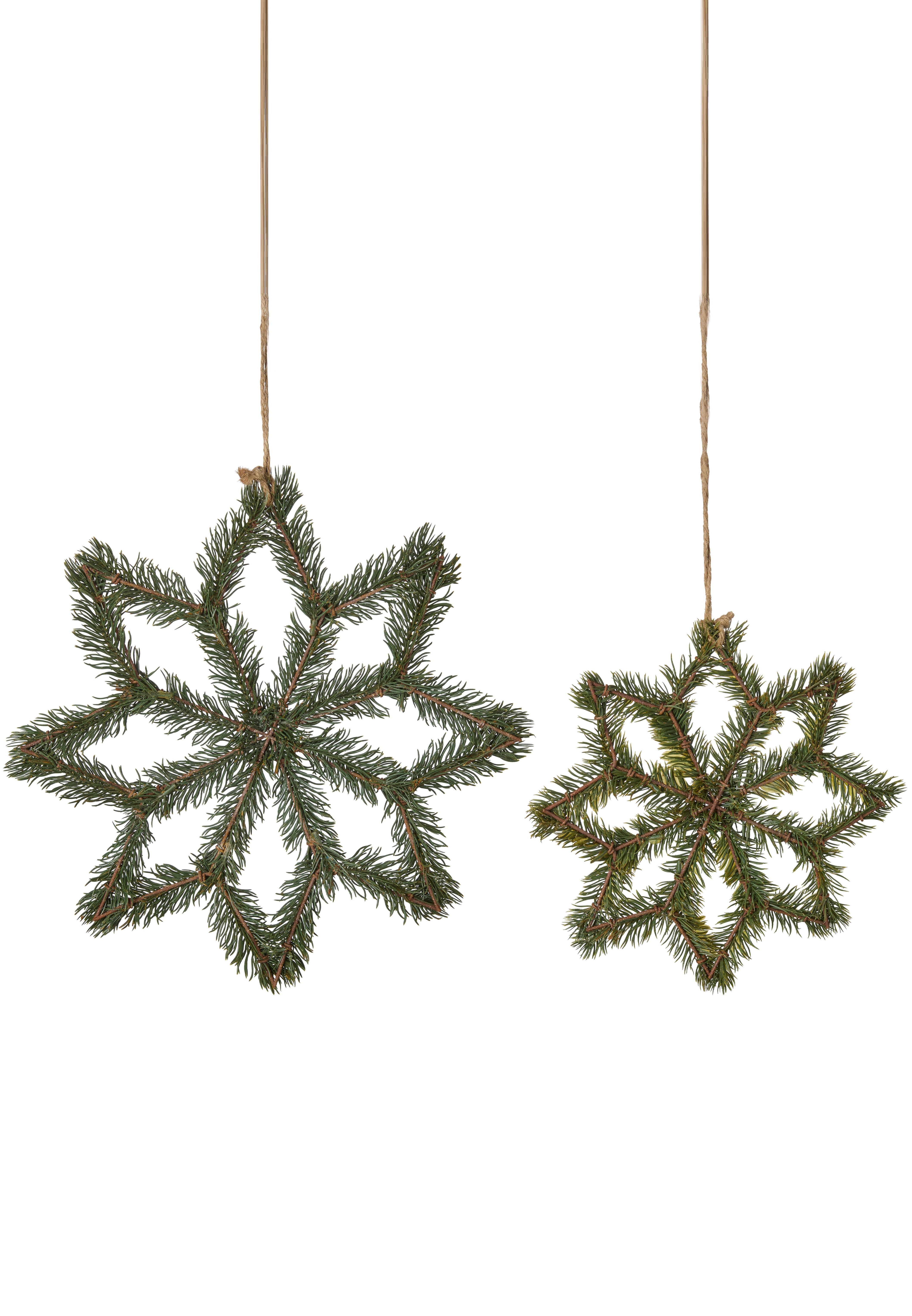 Krans Stjärna  - 2-pack Ø 35 cm & Ø 25 cm - 2