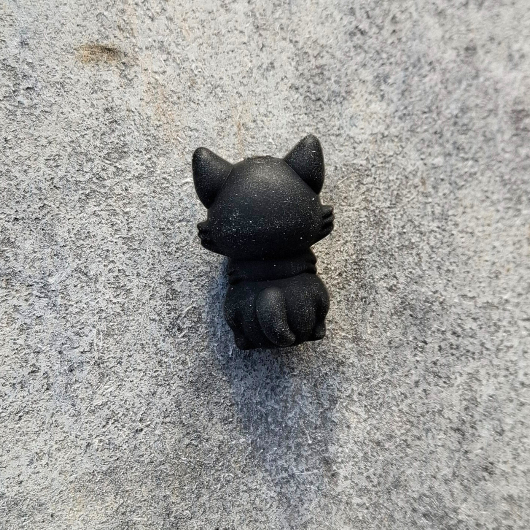 Silikonfigur -  Svart katt - 2